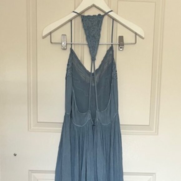 Urban Outfitters - Maxi Blue Summer Dress/Wedding Guest Dress (Sz 8)/M - Picture 3 of 5